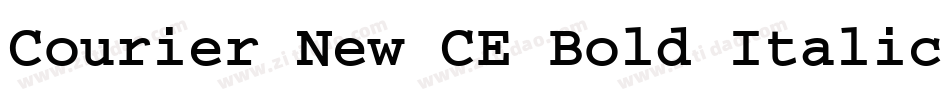 Courier New CE Bold Italic字体转换